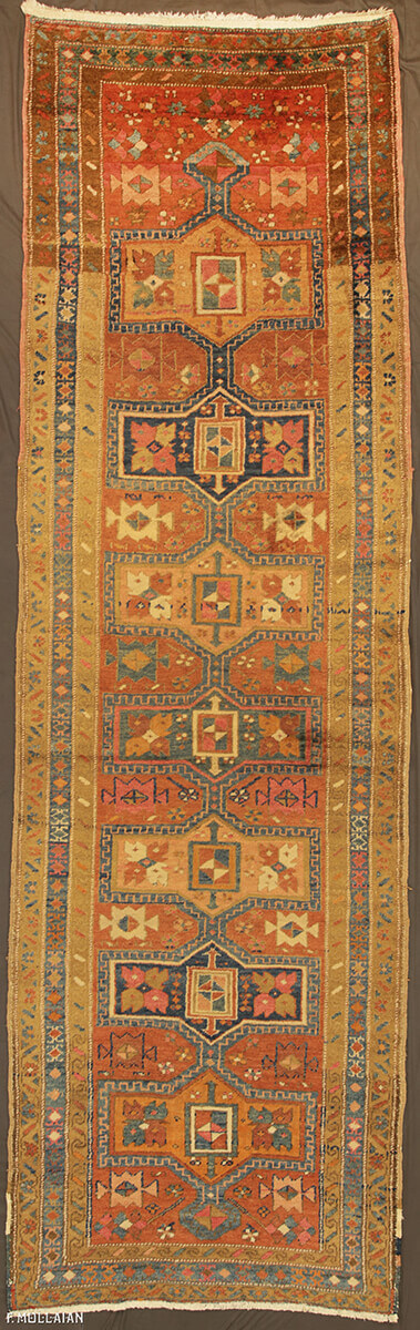 Antique Runner Persian Heriz Rug n°:78132658